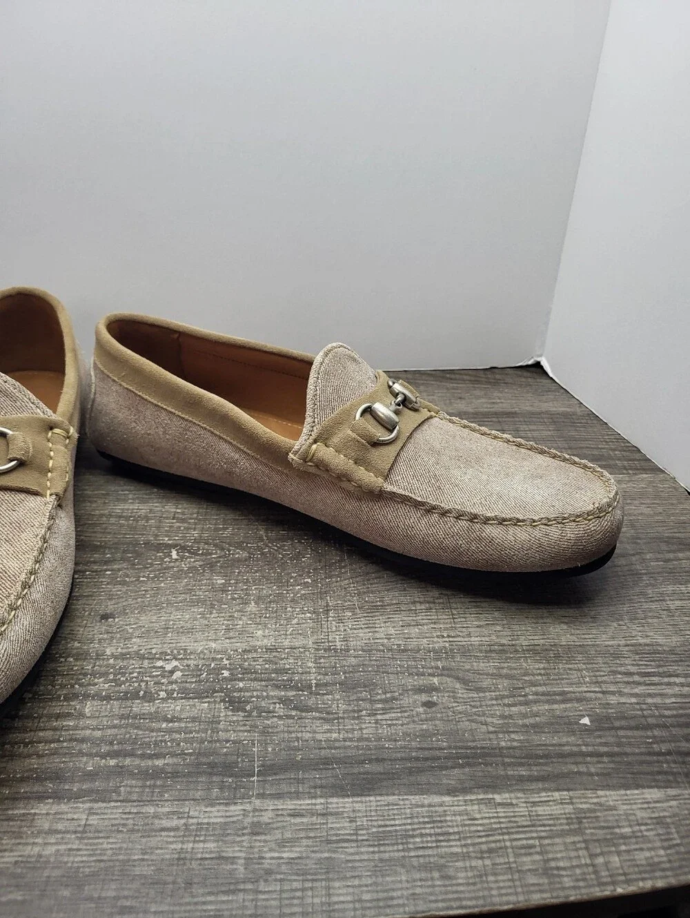Allen Edmonds Sebastian Bit Driving Loafers Shoe Mens Size 13 D Bone New